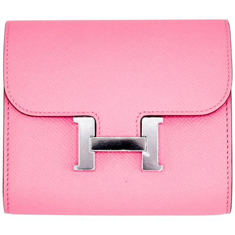 hermes pink wallet|More.